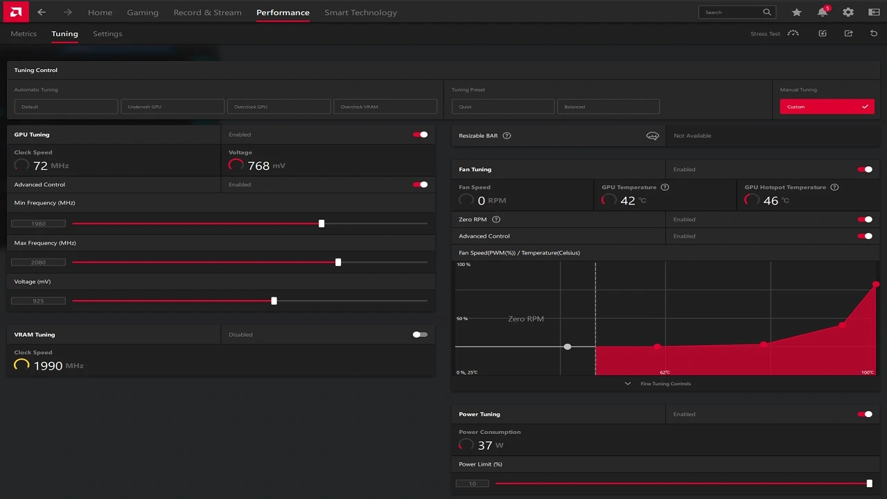 AMD Radeon Software For Undervolt