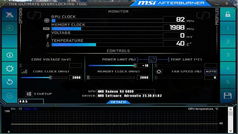 MSI Afterburner for Undervolt